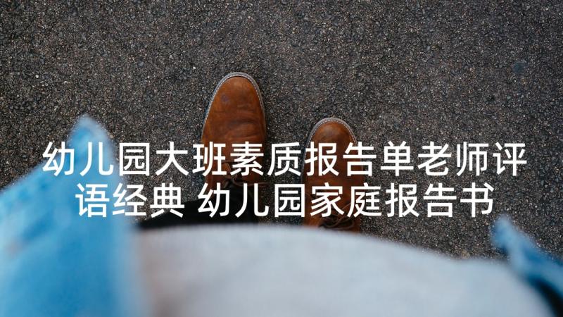 幼儿园大班素质报告单老师评语经典 幼儿园家庭报告书老师评语(优秀6篇)