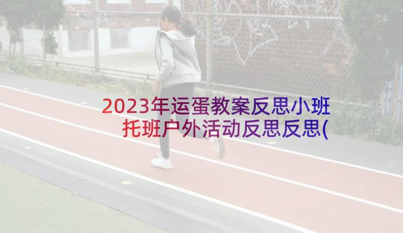 2023年运蛋教案反思小班 托班户外活动反思反思(精选6篇)