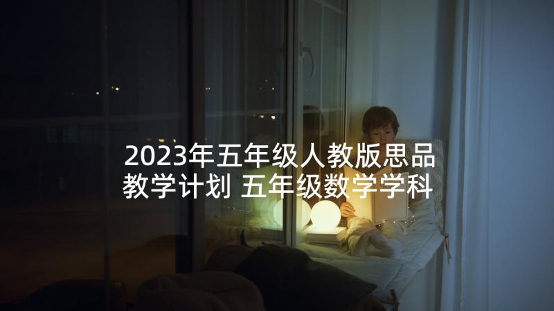 2023年五年级人教版思品教学计划 五年级数学学科教学计划(优秀9篇)