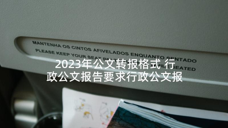 2023年公文转报格式 行政公文报告要求行政公文报告格式(汇总7篇)