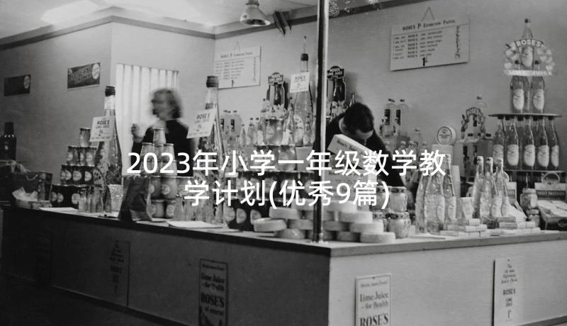 2023年小学一年级数学教学计划(优秀9篇)