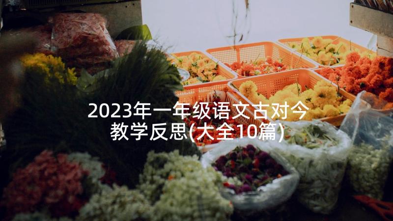 2023年一年级语文古对今教学反思(大全10篇)