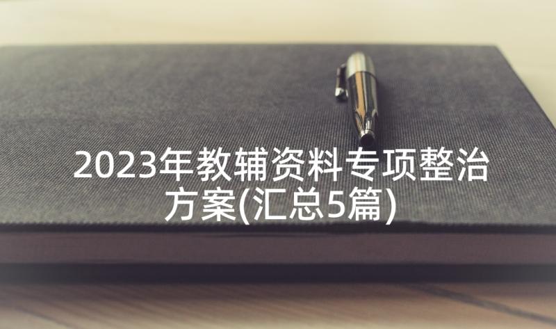 2023年教辅资料专项整治方案(汇总5篇)