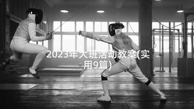 2023年大班活动教案(实用9篇)