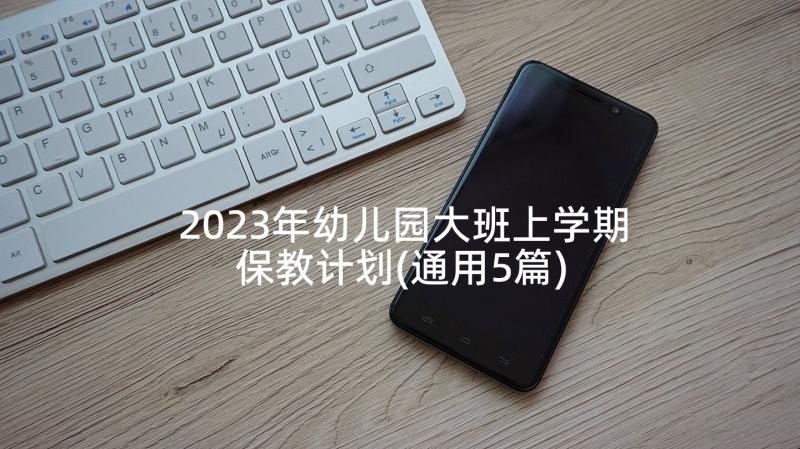 2023年幼儿园大班上学期保教计划(通用5篇)