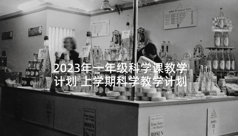 2023年一年级科学课教学计划 上学期科学教学计划(通用7篇)