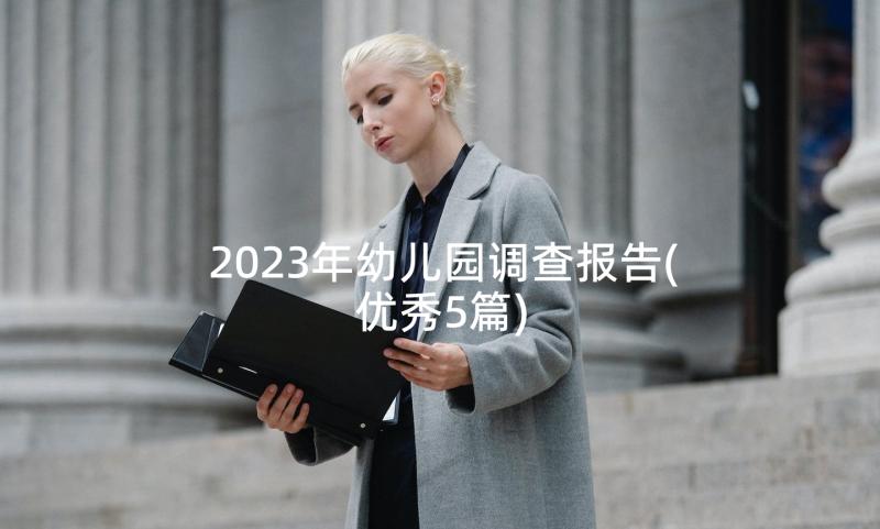 2023年幼儿园调查报告(优秀5篇)