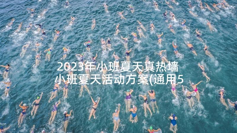 2023年小班夏天真热墙 小班夏天活动方案(通用5篇)