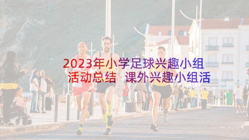 2023年小学足球兴趣小组活动总结 课外兴趣小组活动总结(优秀5篇)