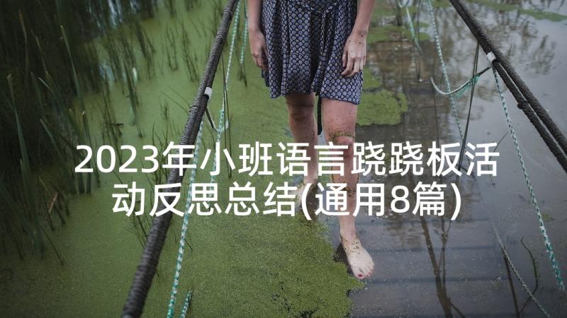 2023年小班语言跷跷板活动反思总结(通用8篇)