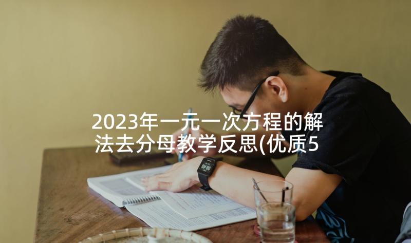 2023年一元一次方程的解法去分母教学反思(优质5篇)