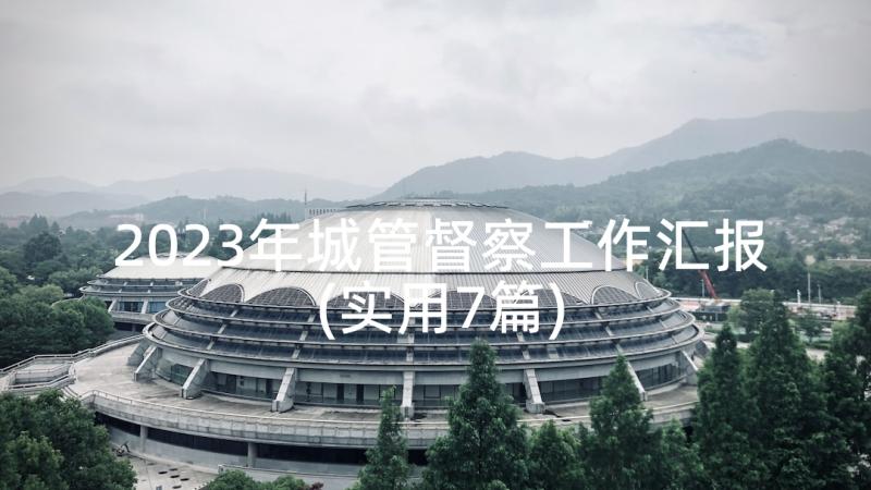 2023年城管督察工作汇报(实用7篇)