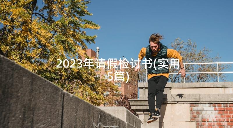 2023年请假检讨书(实用5篇)