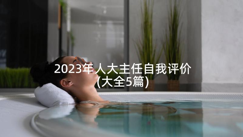 2023年人大主任自我评价(大全5篇)