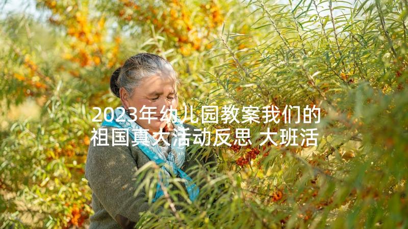 2023年幼儿园教案我们的祖国真大活动反思 大班活动教案(大全10篇)