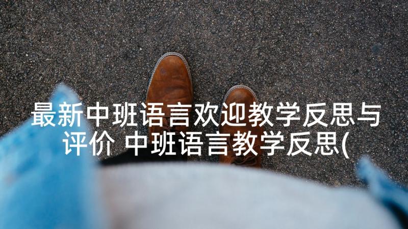 最新中班语言欢迎教学反思与评价 中班语言教学反思(汇总9篇)