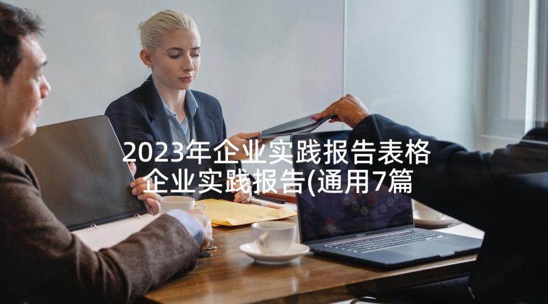 2023年企业实践报告表格 企业实践报告(通用7篇)
