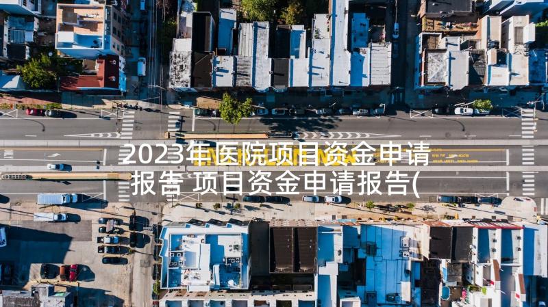 2023年医院项目资金申请报告 项目资金申请报告(大全5篇)