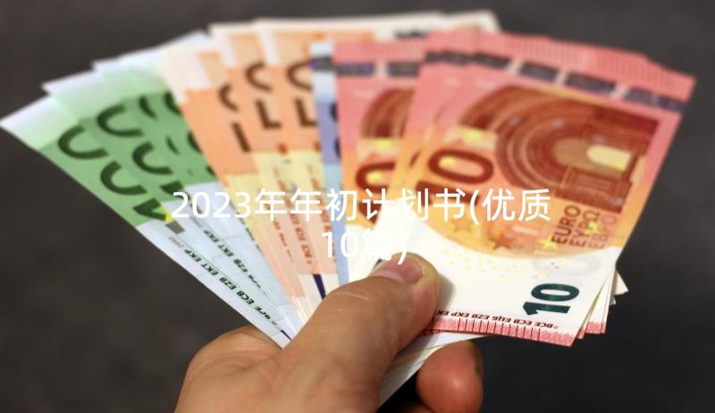 2023年年初计划书(优质10篇)