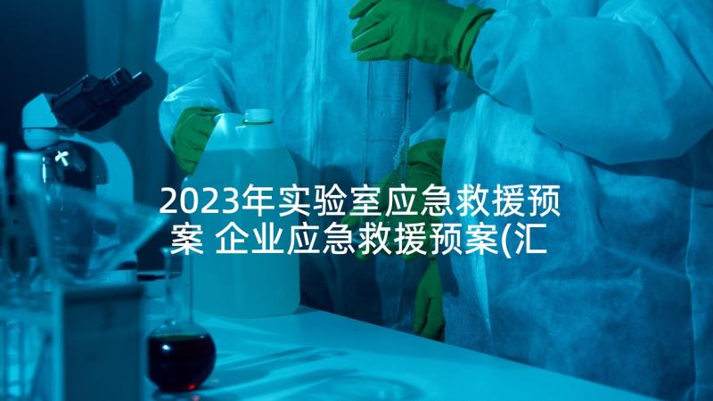 2023年实验室应急救援预案 企业应急救援预案(汇总10篇)