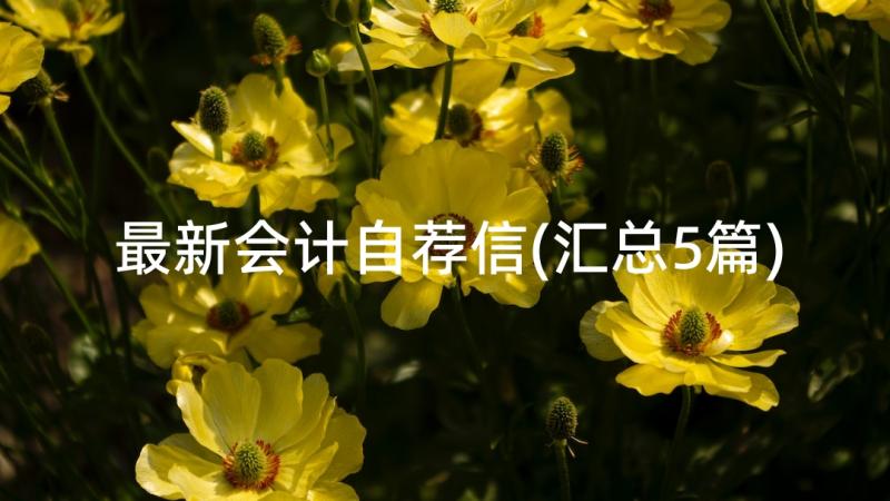 最新会计自荐信(汇总5篇)