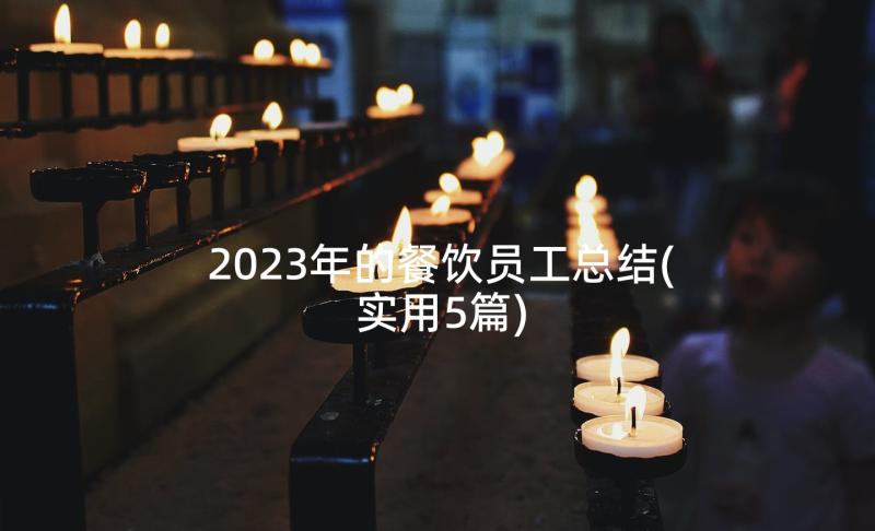 2023年的餐饮员工总结(实用5篇)