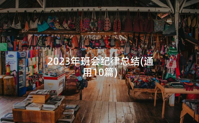 2023年班会纪律总结(通用10篇)