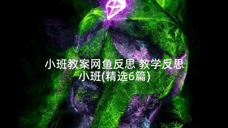 小班教案网鱼反思 教学反思小班(精选6篇)