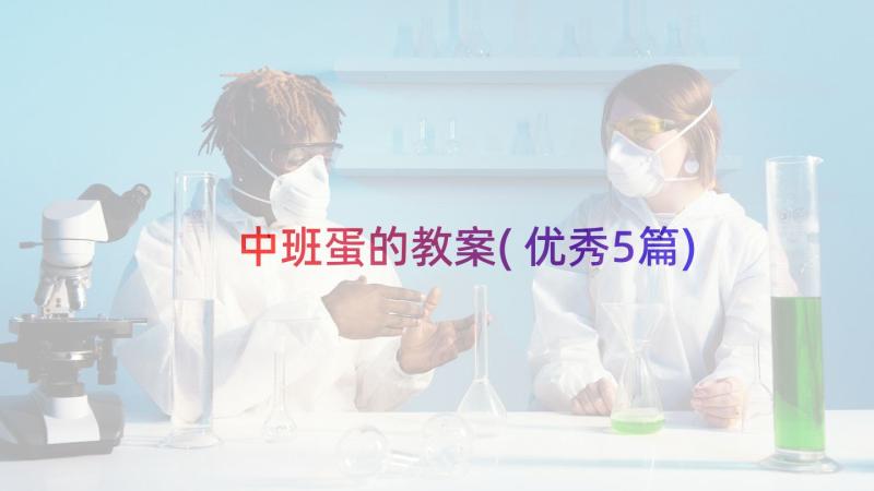 中班蛋的教案(优秀5篇)