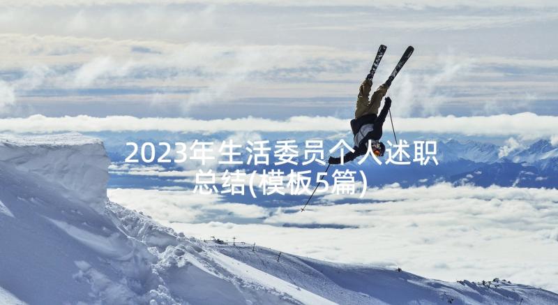 2023年生活委员个人述职总结(模板5篇)