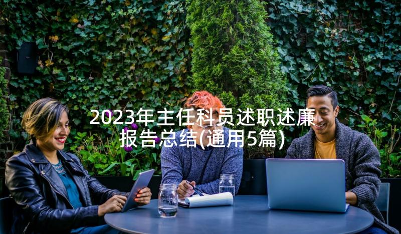 2023年主任科员述职述廉报告总结(通用5篇)