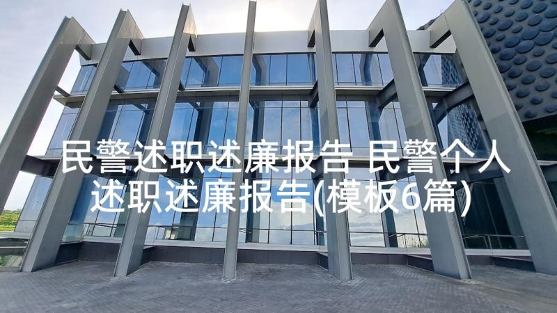 民警述职述廉报告 民警个人述职述廉报告(模板6篇)