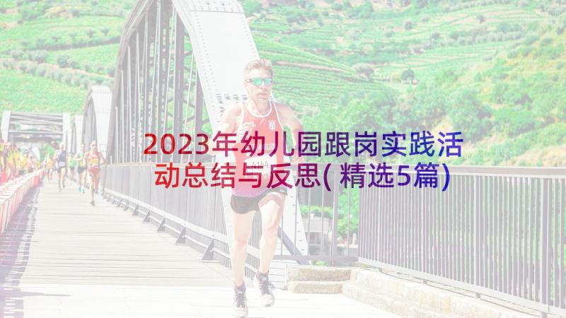 2023年幼儿园跟岗实践活动总结与反思(精选5篇)