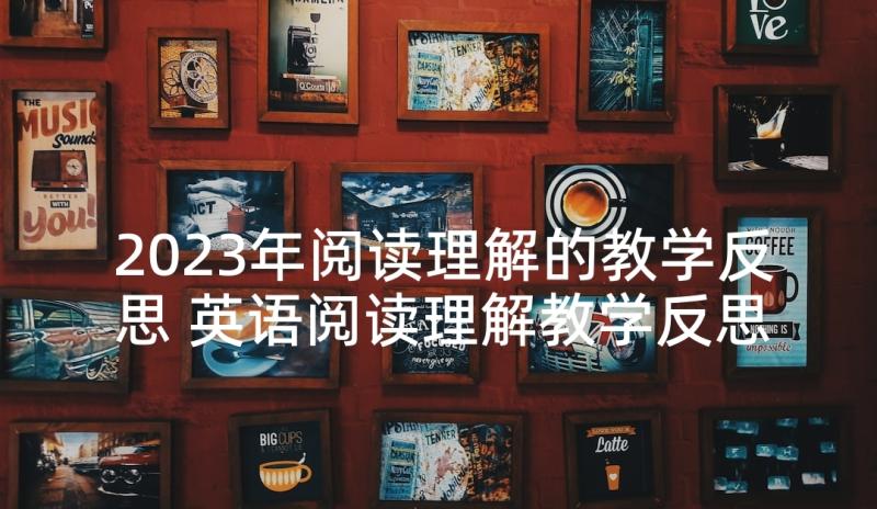 2023年阅读理解的教学反思 英语阅读理解教学反思(精选5篇)