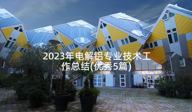 2023年电解铝专业技术工作总结(优秀5篇)