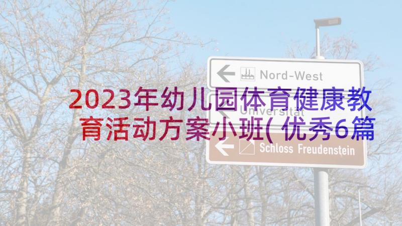 2023年幼儿园体育健康教育活动方案小班(优秀6篇)