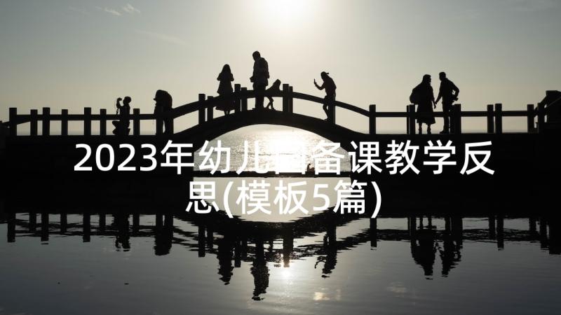 2023年幼儿园备课教学反思(模板5篇)