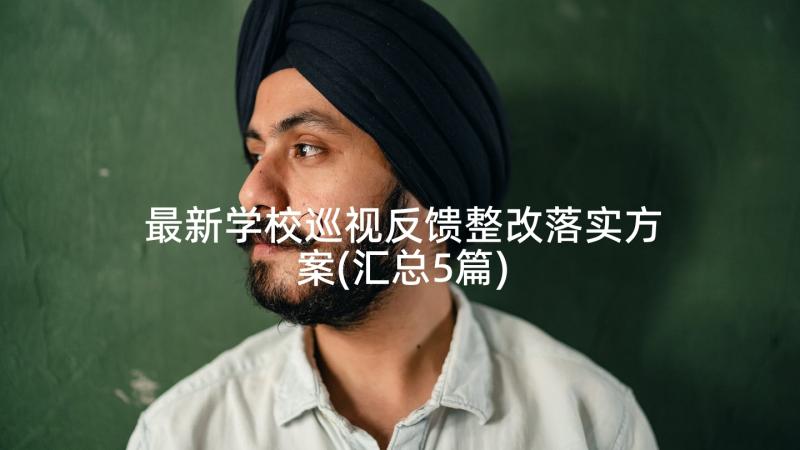 最新学校巡视反馈整改落实方案(汇总5篇)