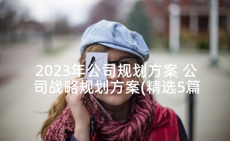 2023年公司规划方案 公司战略规划方案(精选5篇)