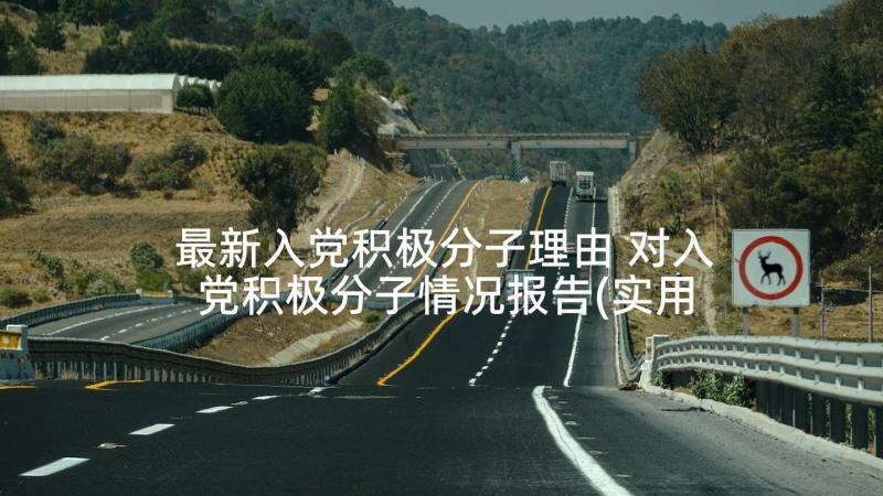 最新入党积极分子理由 对入党积极分子情况报告(实用9篇)