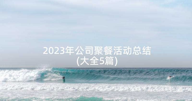 2023年公司聚餐活动总结(大全5篇)