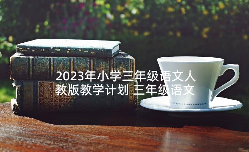 2023年小学三年级语文人教版教学计划 三年级语文教学计划(优质8篇)