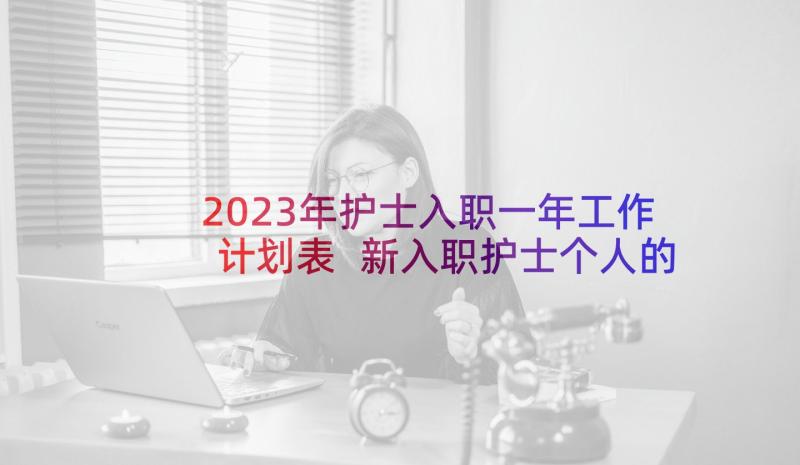 2023年护士入职一年工作计划表 新入职护士个人的工作计划(模板5篇)