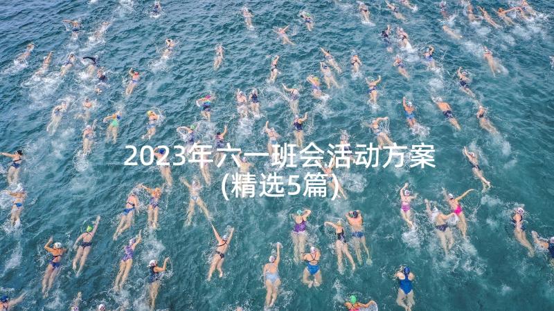 2023年六一班会活动方案(精选5篇)