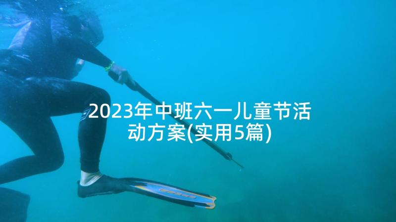 2023年中班六一儿童节活动方案(实用5篇)