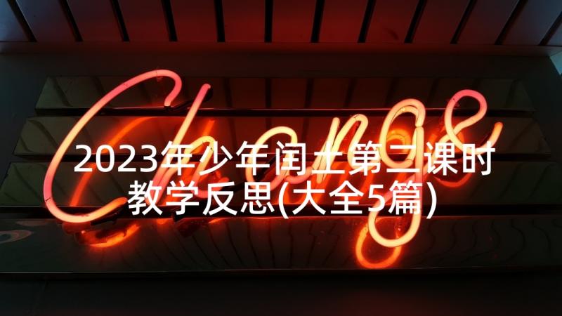 2023年少年闰土第二课时教学反思(大全5篇)