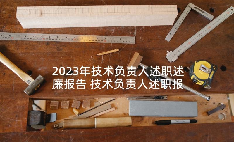 2023年技术负责人述职述廉报告 技术负责人述职报告(大全6篇)