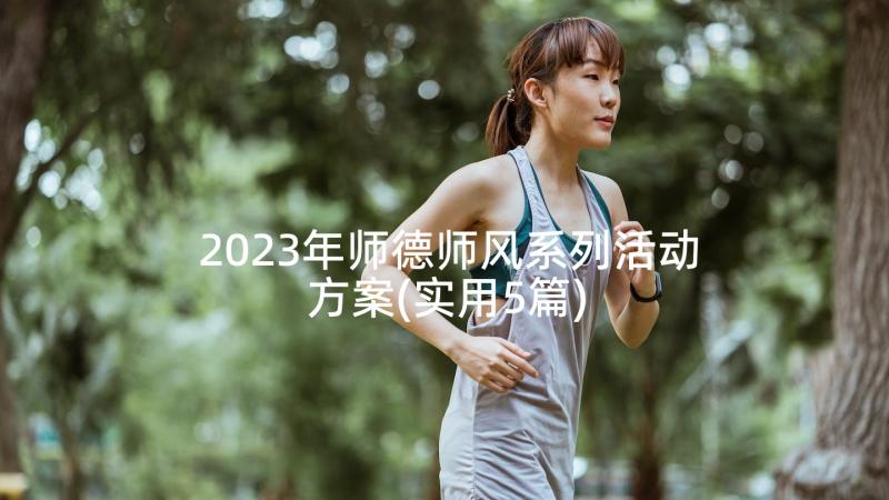 2023年师德师风系列活动方案(实用5篇)