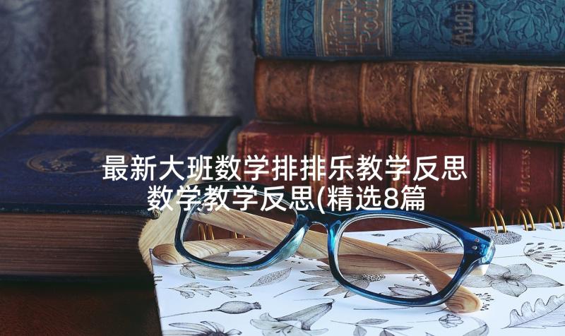 最新大班数学排排乐教学反思 数学教学反思(精选8篇)