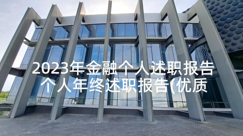 2023年金融个人述职报告 个人年终述职报告(优质6篇)